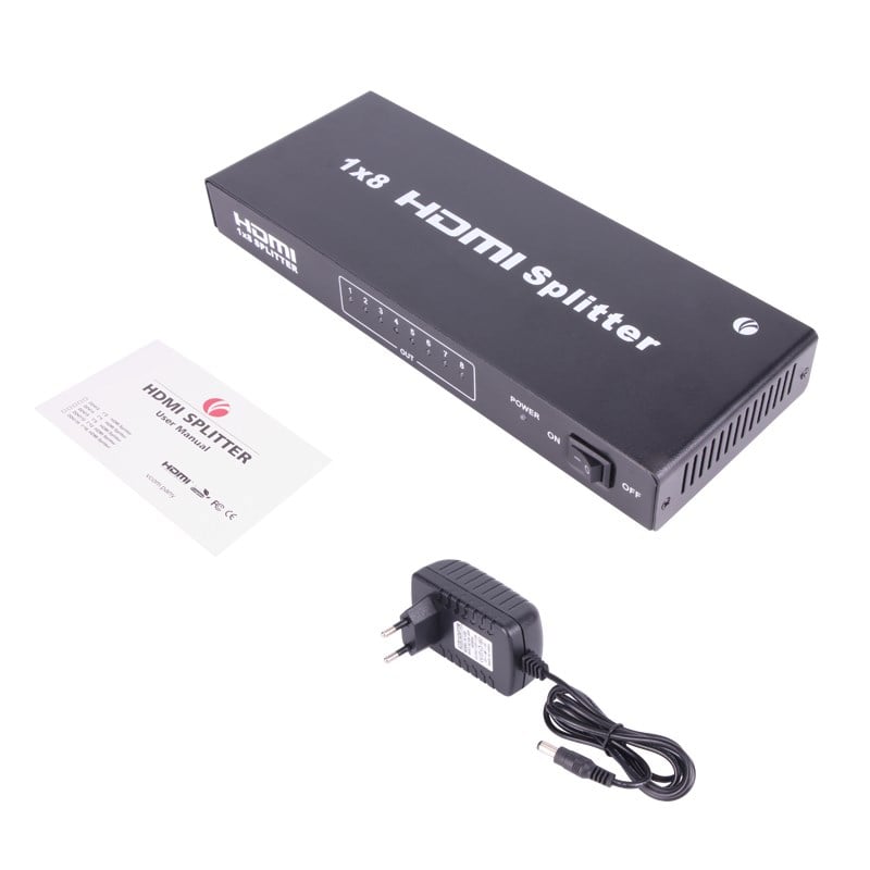 Kablolar ve Adaptörler Vcom DD418A 1-8 Port 1.4V 3D Metal Hdmi Splitter Satın Al