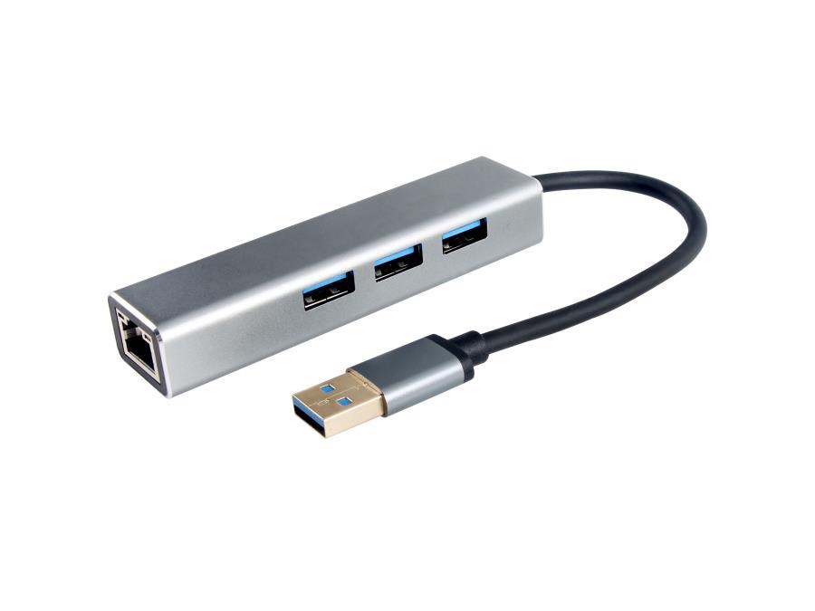 Kablolar ve Adaptörler Vcom DH312A Usb 3.0 To USB3.0-3+RJ45 Çoklayıcı Satın Al