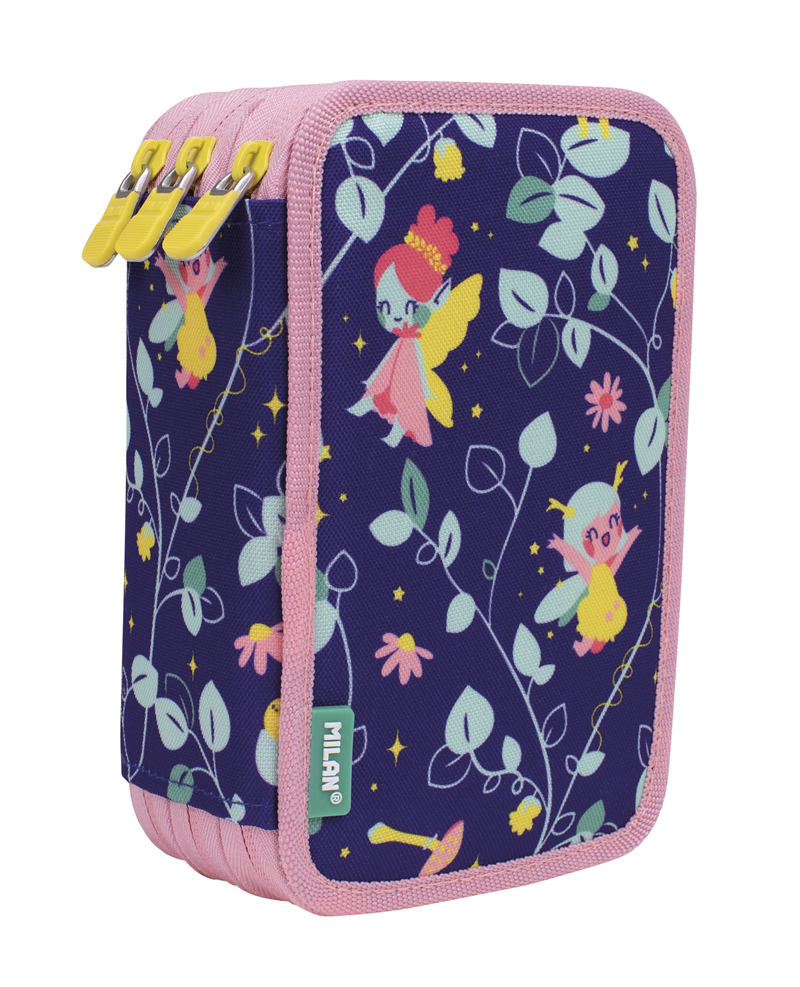 Kalem Çantası MILAN 081364FR FAIRY TALE  PERİ MASALI LİLA 3 CEPLİ SETLİ KALEM ÇANTASI Satın Al