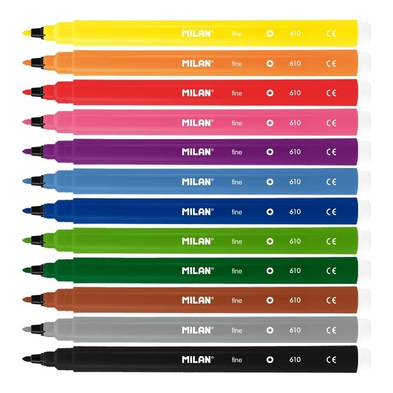 Kalemler MILAN 80158 FINE KEÇELİ KALEM (2MM UÇ) - 12'Lİ Satın Al