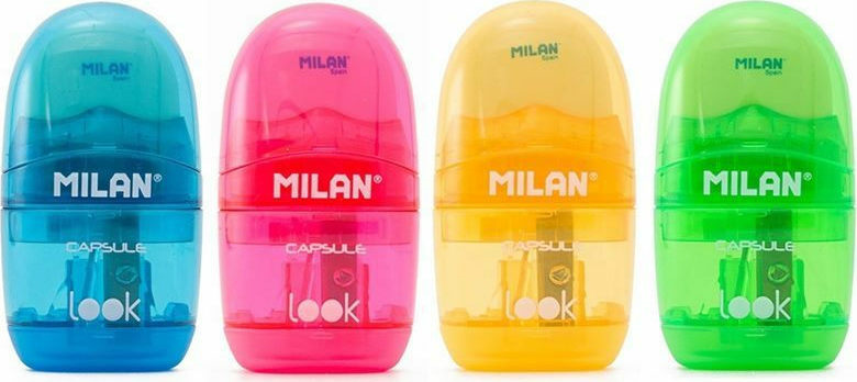 Kalemtıraşlar MILAN 4712116 CAPSULE LOOK KALEMTRAŞ-SİLGİ BLİSTER Satın Al