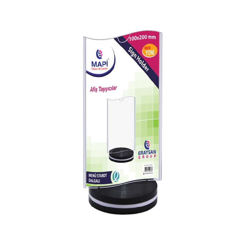 Kartvizitlikler MAPİ MENÜ STAND DALGALI DİKEY (100X200) Satın Al