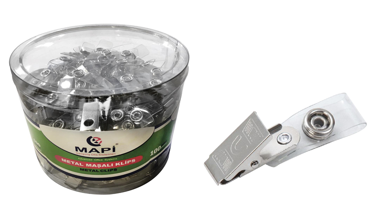 Kartvizitlikler MAPİ METAL MAŞALI KLİPS 100 LÜ PAKET Satın Al