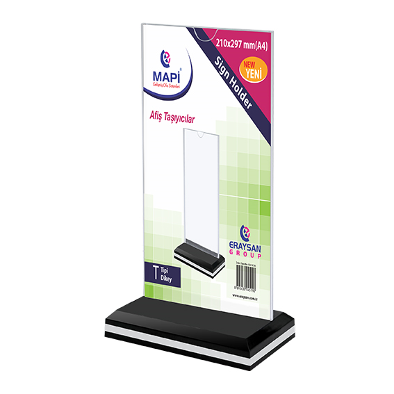 Kartvizitlikler MAPİ T TİPİ DİKEY AKRİLİKLER (A4) (210X297) Satın Al