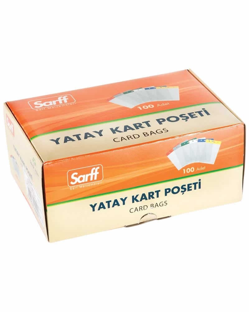 Kartvizitlikler SARFF 12X11CM GÜVENLİK KART POŞETİ - 100ADET Satın Al