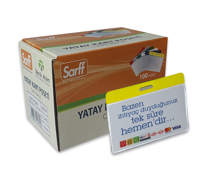 Kartvizitlikler SARFF 7.5X9.5CM SARI KART POŞETİ - 100ADET Satın Al