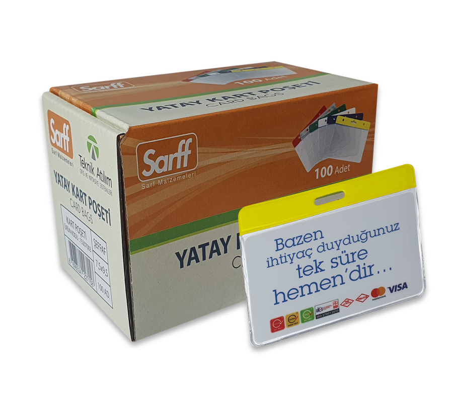 Kartvizitlikler SARFF 7.5X9.5CM SARI KART POŞETİ - 100ADET Satın Al