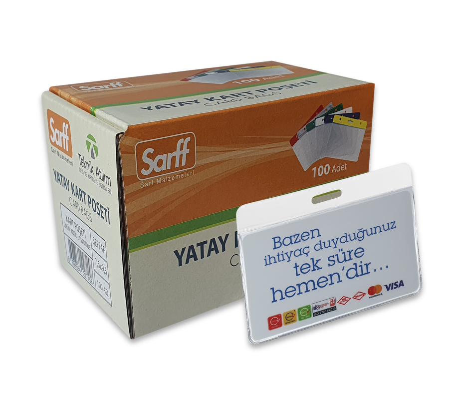 Kartvizitlikler SARFF 7.5X9.5CM BEYAZ KART POŞETİ - 100ADET Satın Al