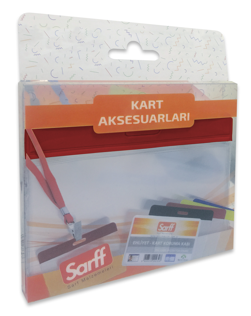 Kartvizitlikler SARFF 9.5X7.5CM KIRMIZI KART POŞETİ BLİSTER - 10ADET Satın Al