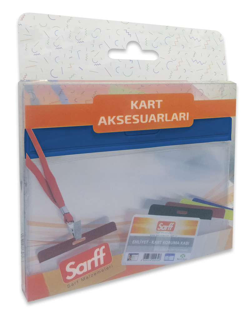 Kartvizitlikler SARFF 9.5X7.5CM MAVİ KART POŞETİ BLİSTER - 10ADET Satın Al