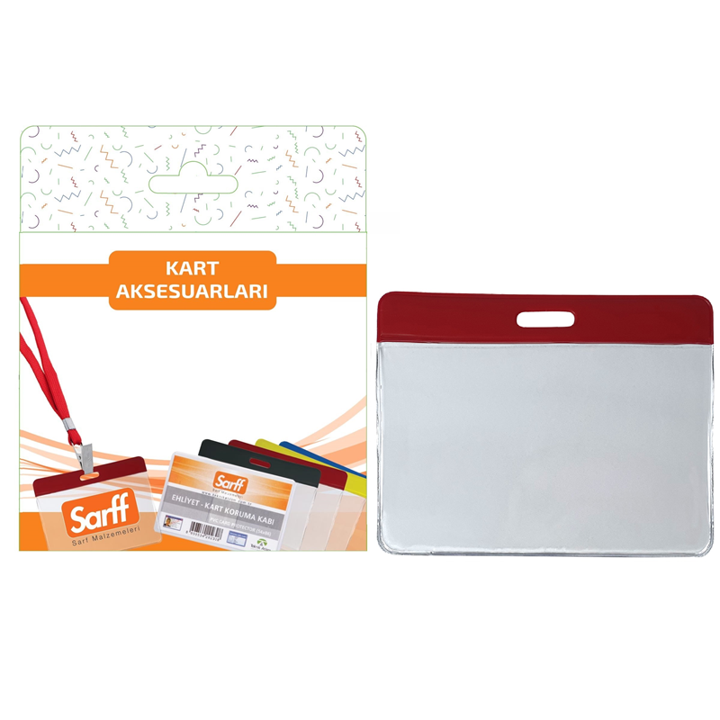 Kartvizitlikler SARFF 9.5X7.5CM KIRMIZI KART POŞETİ BLİSTER - 10ADET Satın Al