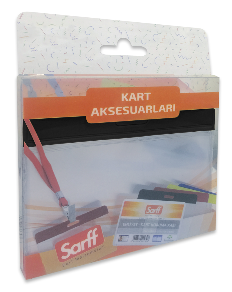Kartvizitlikler SARFF 9.5X7.5CM SİYAH KART POŞETİ BLİSTER - 10ADET Satın Al