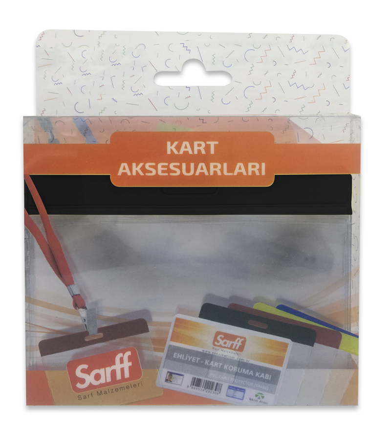 Kartvizitlikler SARFF 9.5X7.5CM SİYAH KART POŞETİ BLİSTER - 10ADET Satın Al