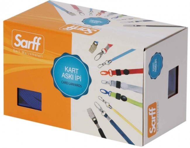 Kartvizitlikler Sarff Metal Klips.MAVİ Askı İpi.50  Adetet Satın Al
