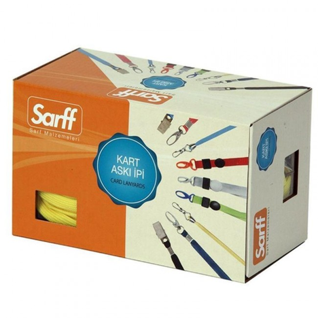 Kartvizitlikler Sarff Metal Klips.SARI Askı İpi.50  Adetet Satın Al