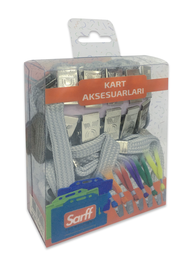 Kartvizitlikler SARFF METAL KLİPSLİ GRİ ASKI İPİ BLİSTER - 10ADET Satın Al
