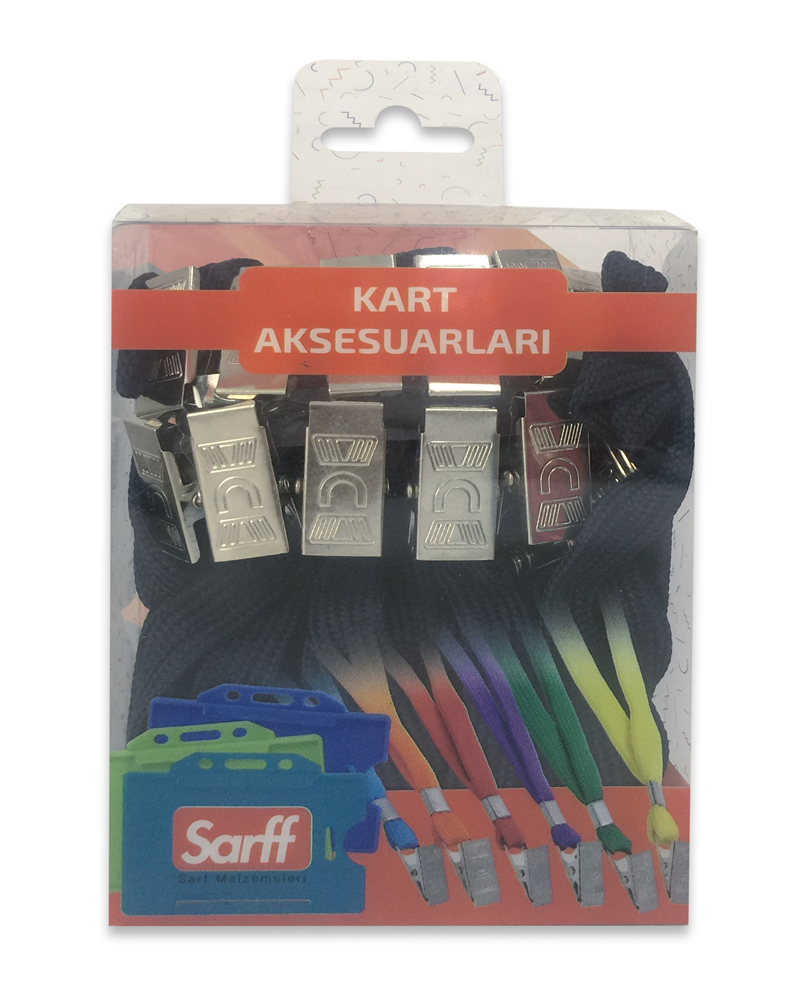 Kartvizitlikler SARFF METAL KLİPSLİ LACİVERT ASKI İPİ BLİSTER - 10ADET Satın Al