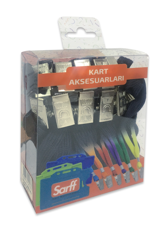 Kartvizitlikler SARFF METAL KLİPSLİ LACİVERT ASKI İPİ BLİSTER - 10ADET Satın Al