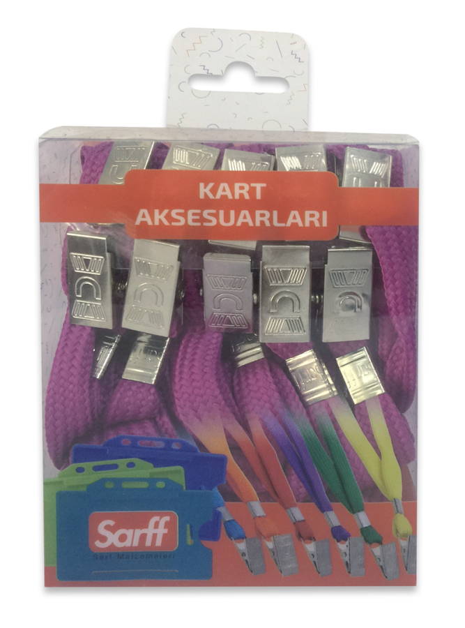 Kartvizitlikler SARFF METAL KLİPSLİ MOR EKO ASKI İPİ BLİSTER - 10ADET Satın Al