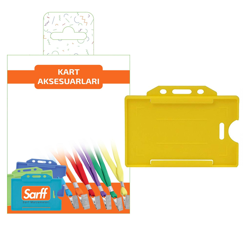 Kartvizitlikler SARFF SARI SERT KART KABI BLİSTER - 10 ADET Satın Al