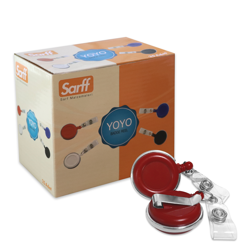 Kartvizitlikler SARFF YUVARLAK KANCALI LÜX KIRMIZI YOYO - 25ADET Satın Al