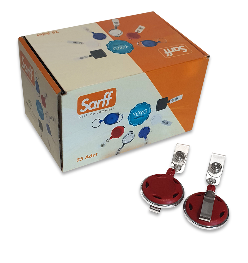 Kartvizitlikler SARFF YUVARLAK KANCALI LÜX KIRMIZI YOYO - 25ADET Satın Al