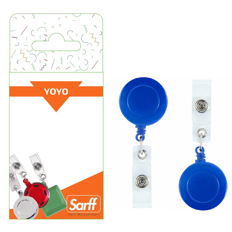 Kartvizitlikler SARFF YUVARLAK KANCALI MAVİ EKO YOYO BLİSTER - 2ADET Satın Al