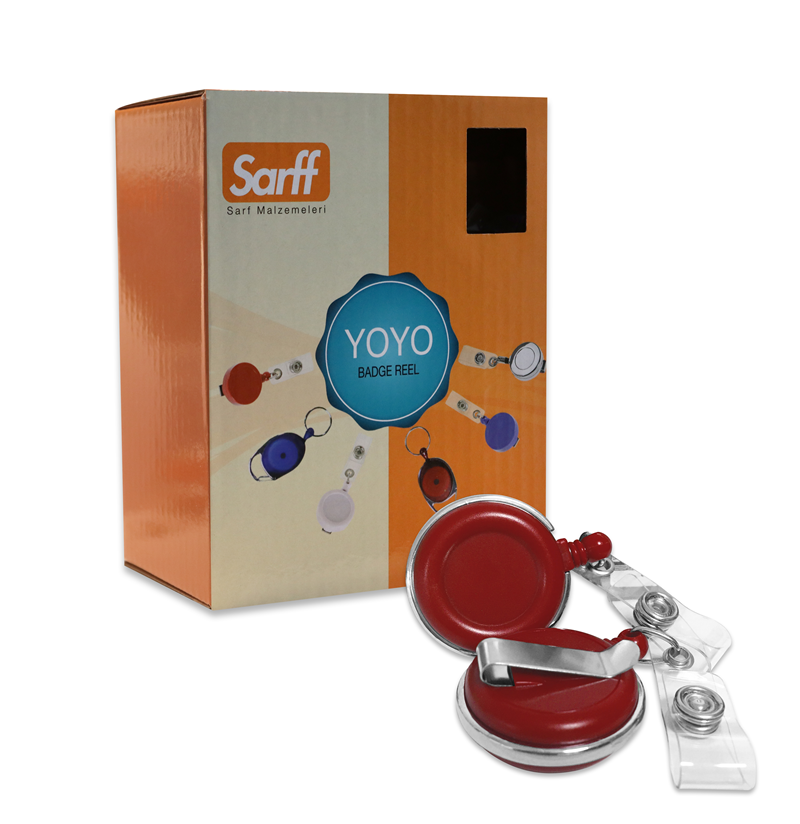 Kartvizitlikler SARFF YUVARLAK KANCALI LÜX KIRMIZI YOYO - 25ADET Satın Al