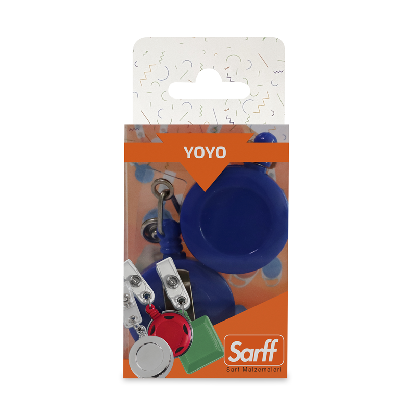 Kartvizitlikler SARFF YUVARLAK KANCALI MAVİ EKO YOYO BLİSTER - 2ADET Satın Al