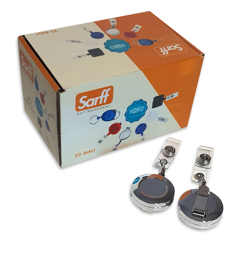 Kartvizitlikler SARFF YUVARLAK KANCALI METAL YOYO - 25ADET Satın Al