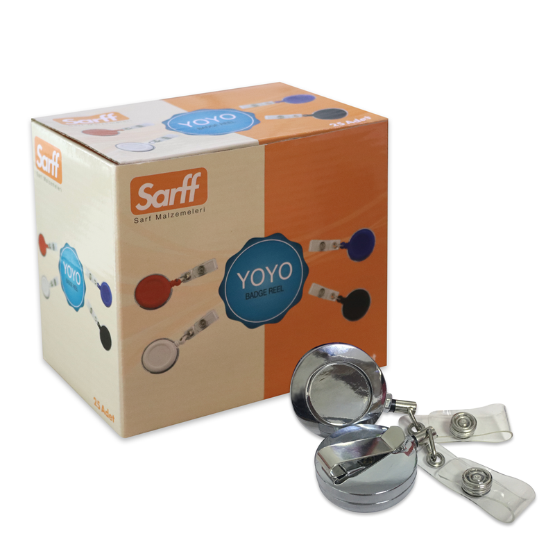 Kartvizitlikler SARFF YUVARLAK KANCALI METAL YOYO - 25ADET Satın Al