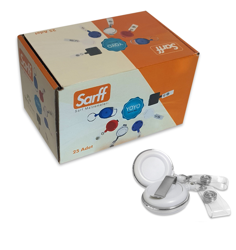 Kartvizitlikler SARFF YUVARLAK KANCALI LÜX BEYAZ YOYO - 25ADET Satın Al