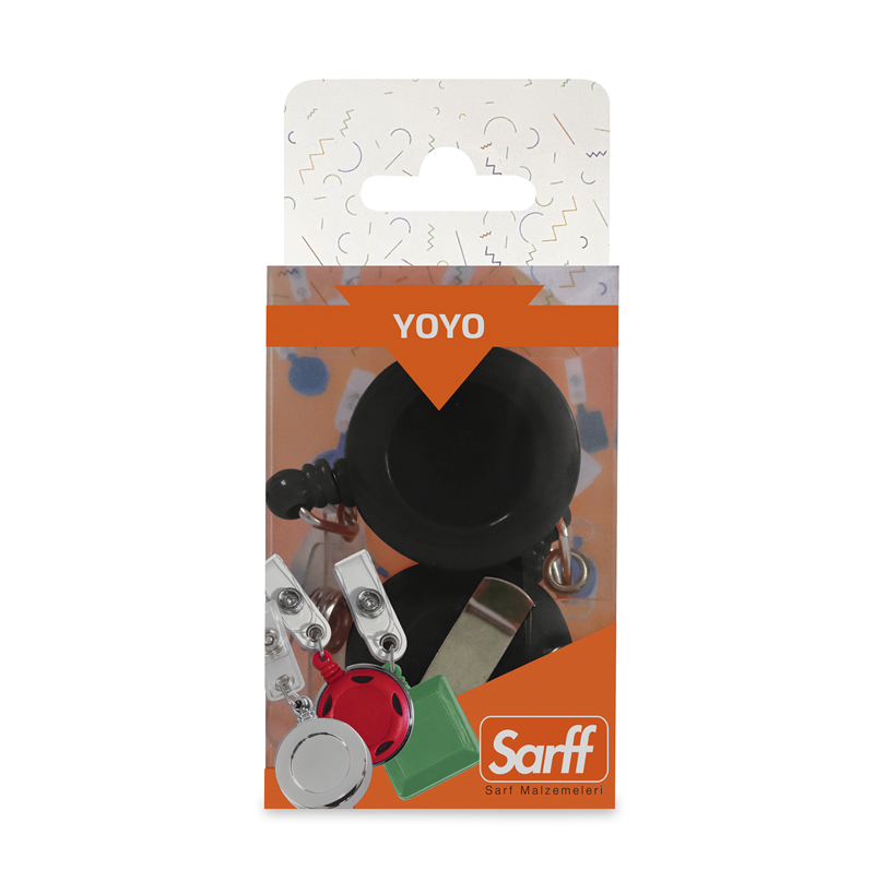 Kartvizitlikler SARFF YUVARLAK KANCALI SİYAH EKO YOYO BLİSTER - 2ADET Satın Al