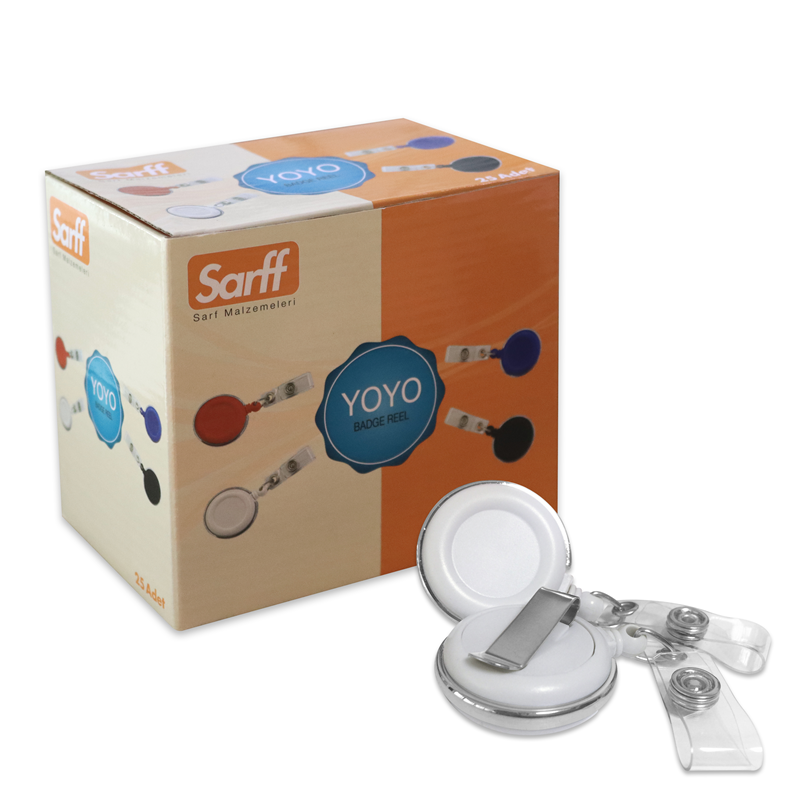 Kartvizitlikler SARFF YUVARLAK KANCALI LÜX BEYAZ YOYO - 25ADET Satın Al