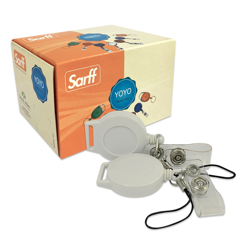 Kartvizitlikler SARFF YUVARLAK TELEFON ASKILI BEYAZ YOYO - 25ADET Satın Al