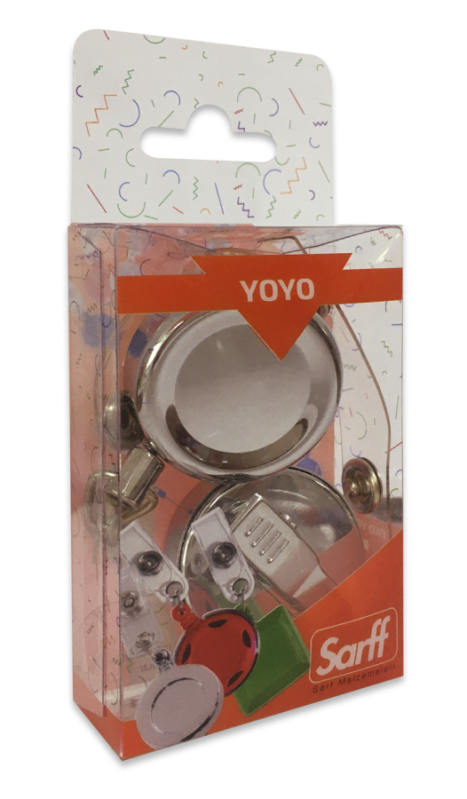 Kartvizitlikler SARFF YUVARLAK TİMSAH AĞIZLI METAL İPLİ YOYO BLİSTER - 2ADET Satın Al
