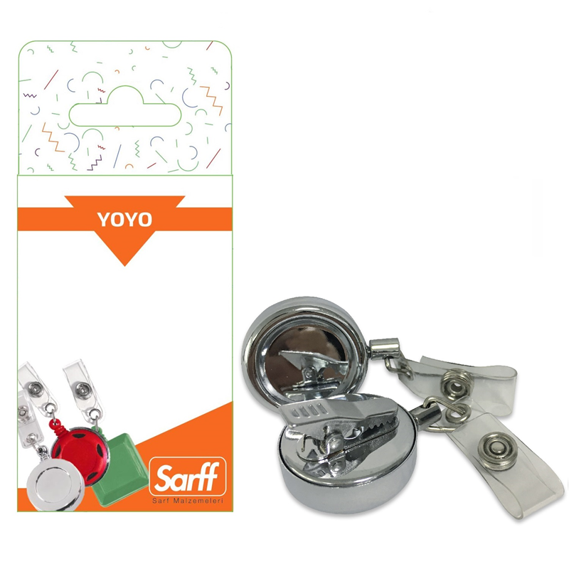 Kartvizitlikler SARFF YUVARLAK TİMSAH AĞIZLI METAL İPLİ YOYO BLİSTER - 2ADET Satın Al