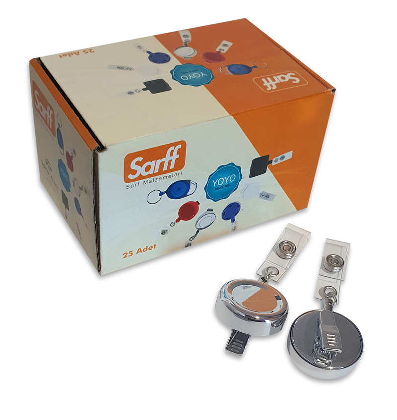 Kartvizitlikler SARFF YUVARLAK TİMSAH AĞIZLI METAL YOYO - 25ADET Satın Al