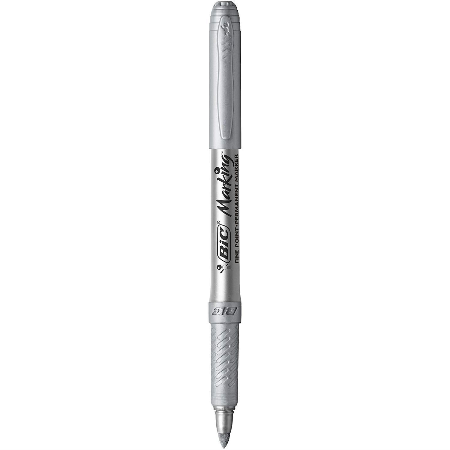 Keçeli Kalemler Bic Marking Altın ve Gümüş Metalik Permanent Kalem 2'li Blister Satın Al