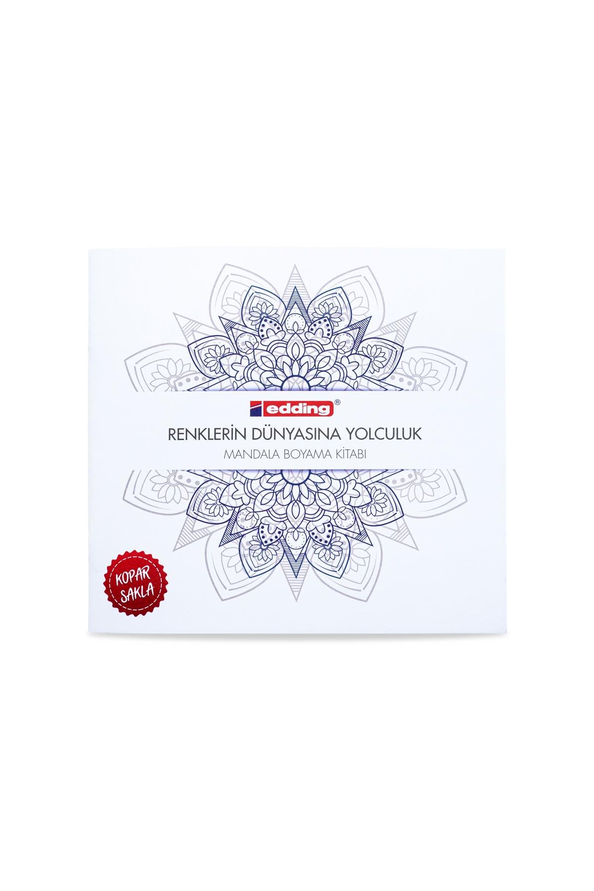 Keçeli Kalemler Edding 1200 Keçeli Boyama Kalem Seti 18 Adet+Mandala Kitabı Satın Al