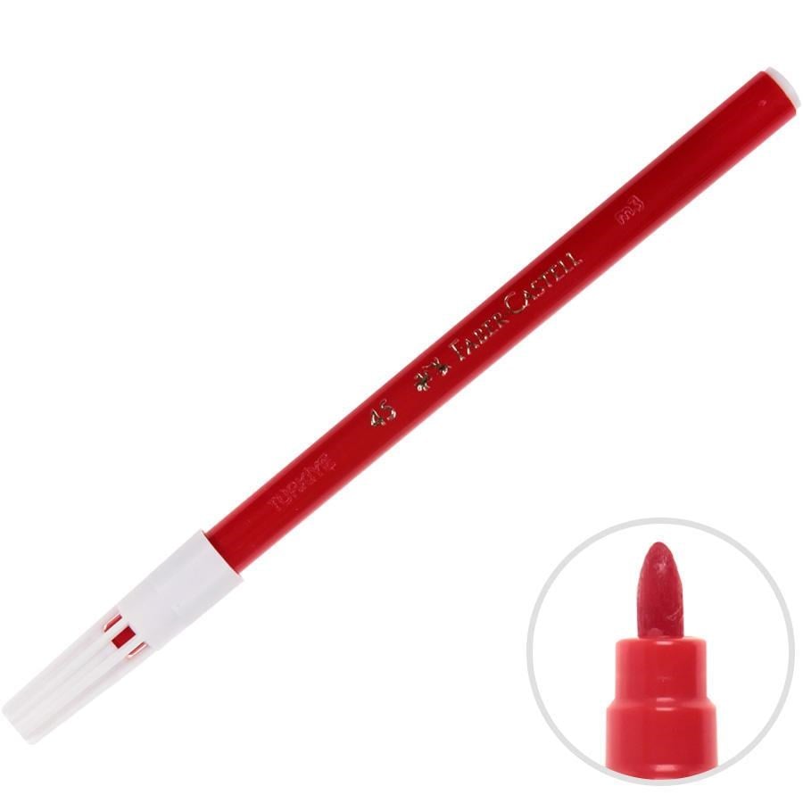 Keçeli Kalemler Faber Castell 45 Keçeli Kalem Kırmızı 10'lu Paket Satın Al