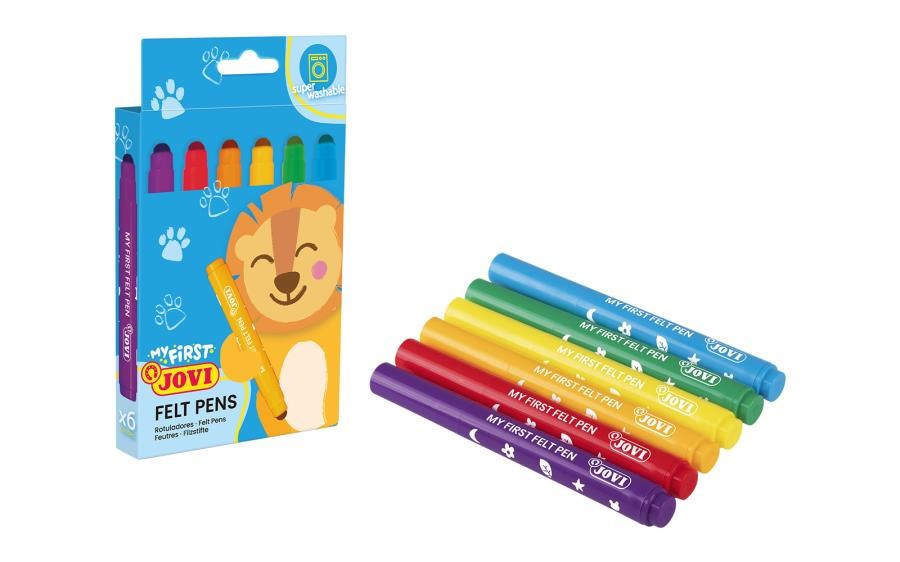 Keçeli Kalemler JOVI 1206 SUPERWASHABLE JUMBO BABY KEÇELİ KALEM - 6 RENK Satın Al