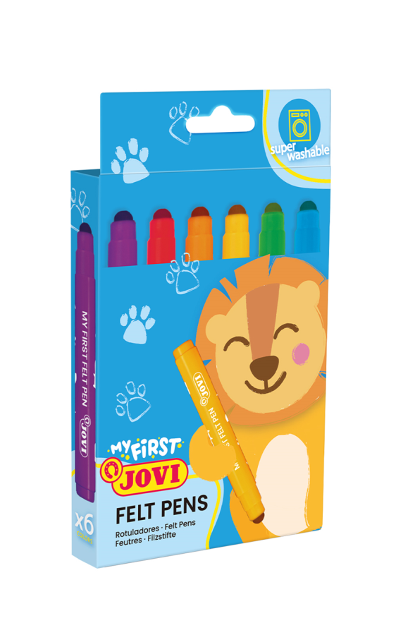 Keçeli Kalemler JOVI 1206 SUPERWASHABLE JUMBO BABY KEÇELİ KALEM - 6 RENK Satın Al