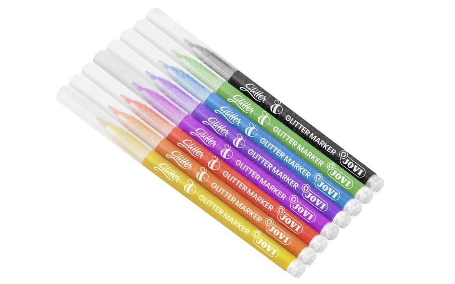 Keçeli Kalemler JOVI 1608G GLITTER MARKER PARLAK KEÇELİ KALEM - 8 RENK Satın Al