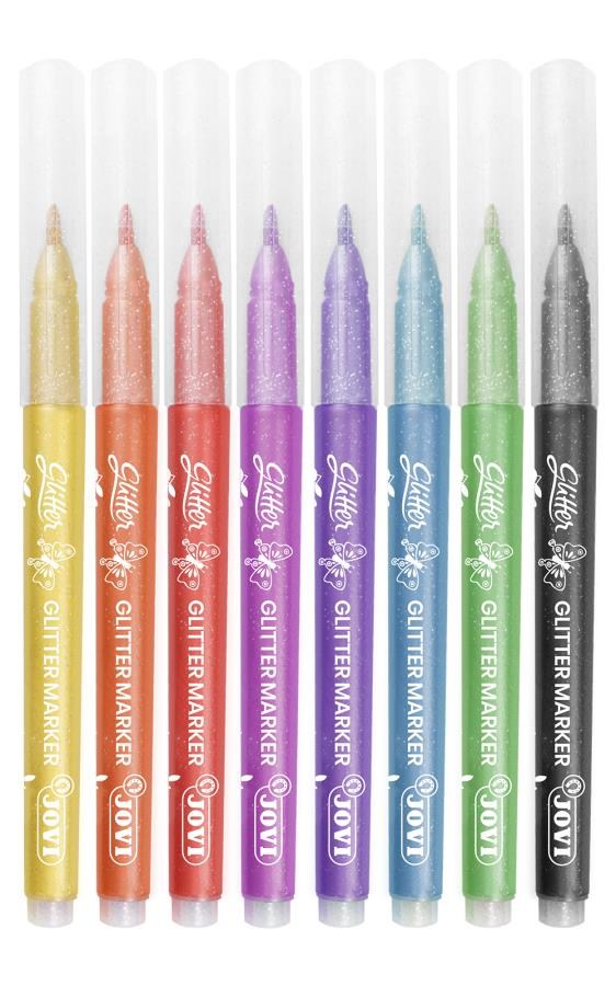 Keçeli Kalemler JOVI 1608G GLITTER MARKER PARLAK KEÇELİ KALEM - 8 RENK Satın Al