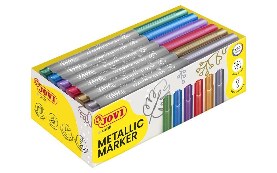 Keçeli Kalemler JOVI 1624M DECOR METALIK KALEMİ - 24 RENK Satın Al