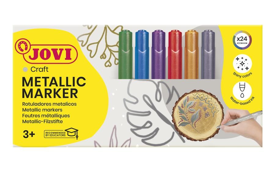 Keçeli Kalemler JOVI 1624M DECOR METALIK KALEMİ - 24 RENK Satın Al