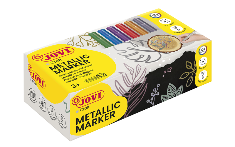 Keçeli Kalemler JOVI 1624M DECOR METALİK KALEMİ - 24 RENK Satın Al