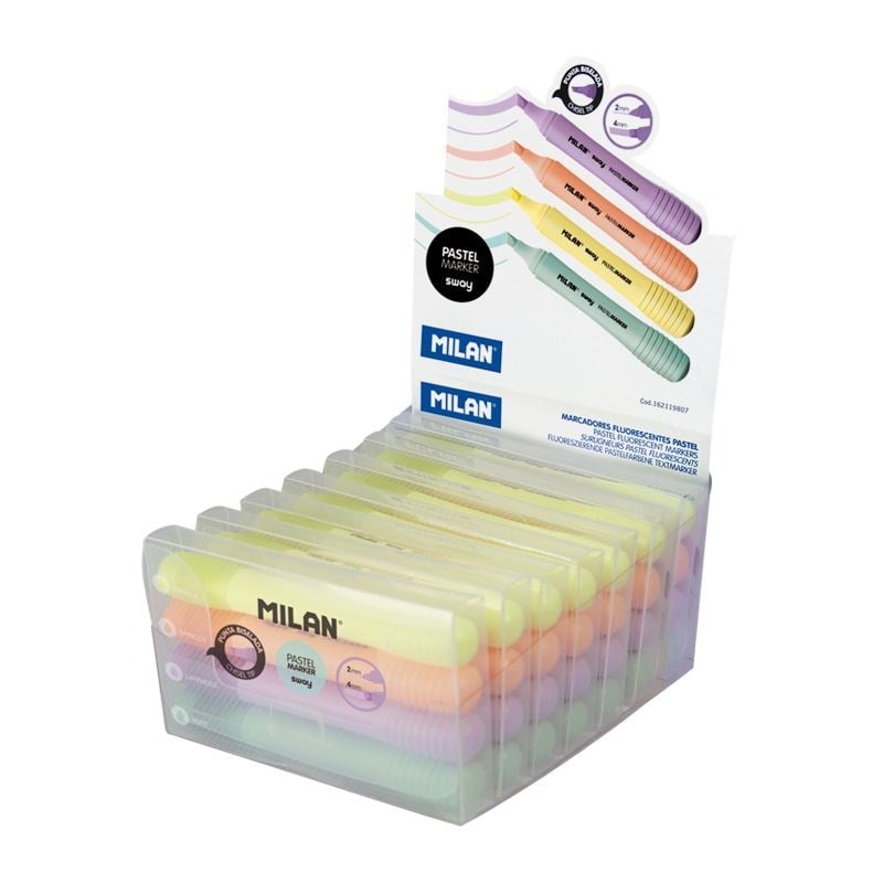 Keçeli Kalemler MILAN 162119807 SWAY PASTEL FOSFORLU KALEM (7 PAKET) - 4'LÜ Satın Al