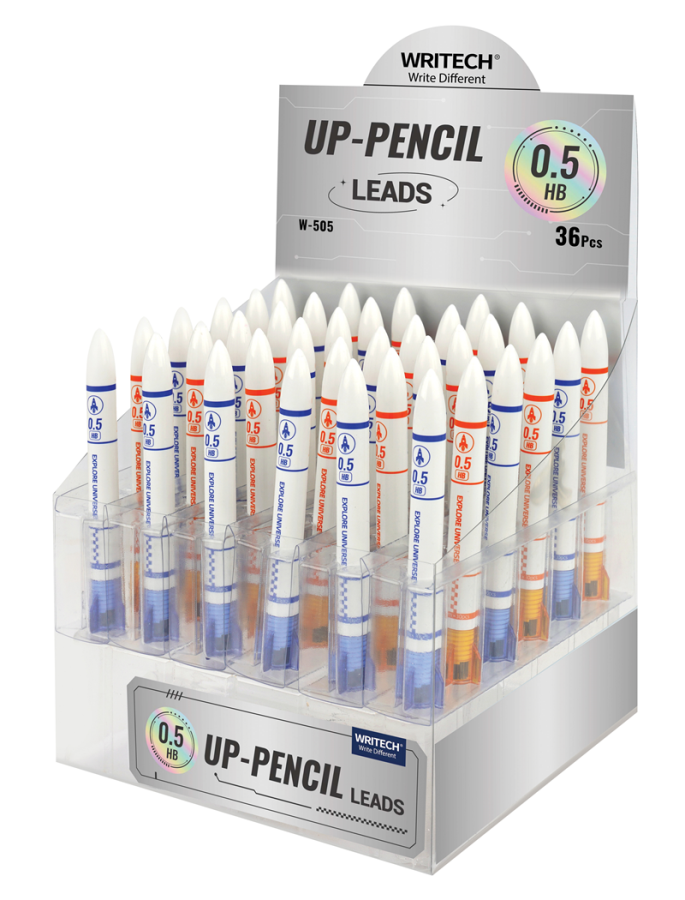 Keçeli Kalemler WRITECH W-505 0,5MM (BEYAZ-MAVİ/BEYAZ-TURUNCU) KALEM UCU - 36'LI STAND Satın Al